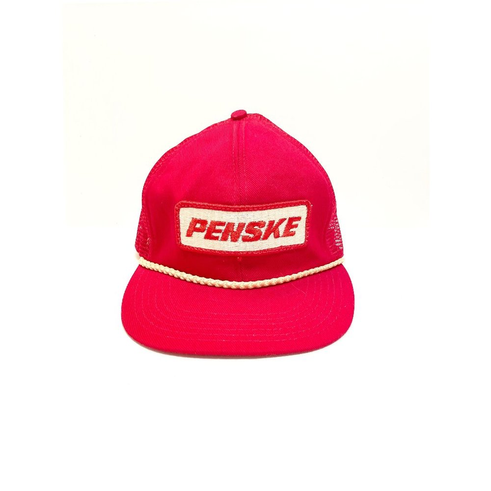 Vintage 80's 90's Deadstock Penske Racing Snapback Trucker Hat